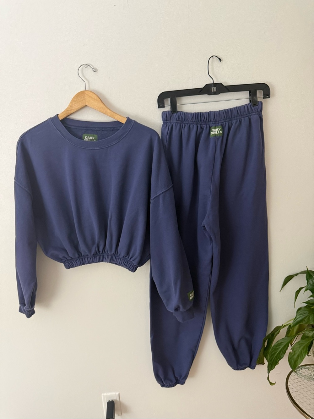 (Xs/s) Daily Drills Navy Sweatshirt & Jogger Set
